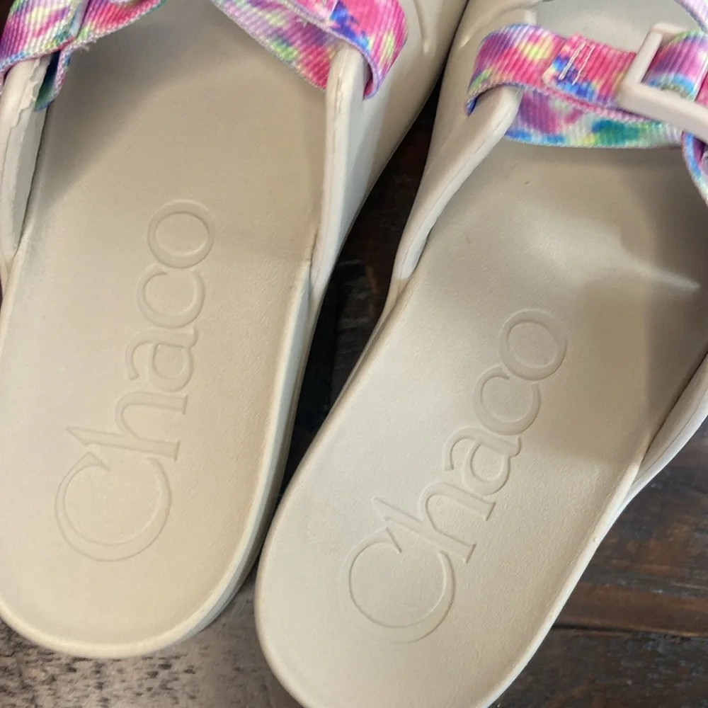 Chaco Chillos Slides Light Tie-Dye Kids Size 4